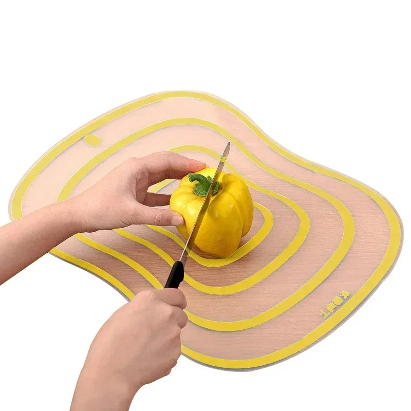Flexible Color-Coded Antibacterial Cutting Mat Set